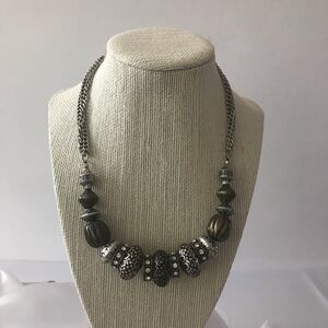 Premier‎ Design statement necklace in burnished silver & gold